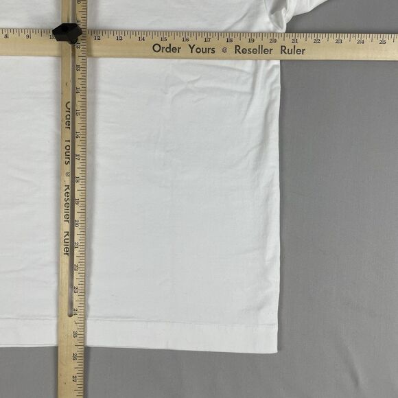 Mode of One Relaxed Fit Pocket T-Shirt Men’s Sm White Baggy Single Stitch Crew - Picture 8 of 16